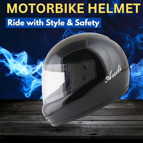 Image of Sage Square Audi Full Face Clear Visor Helmet | ISI Certified | High Standard Safety | Extra Comfort & Stylish