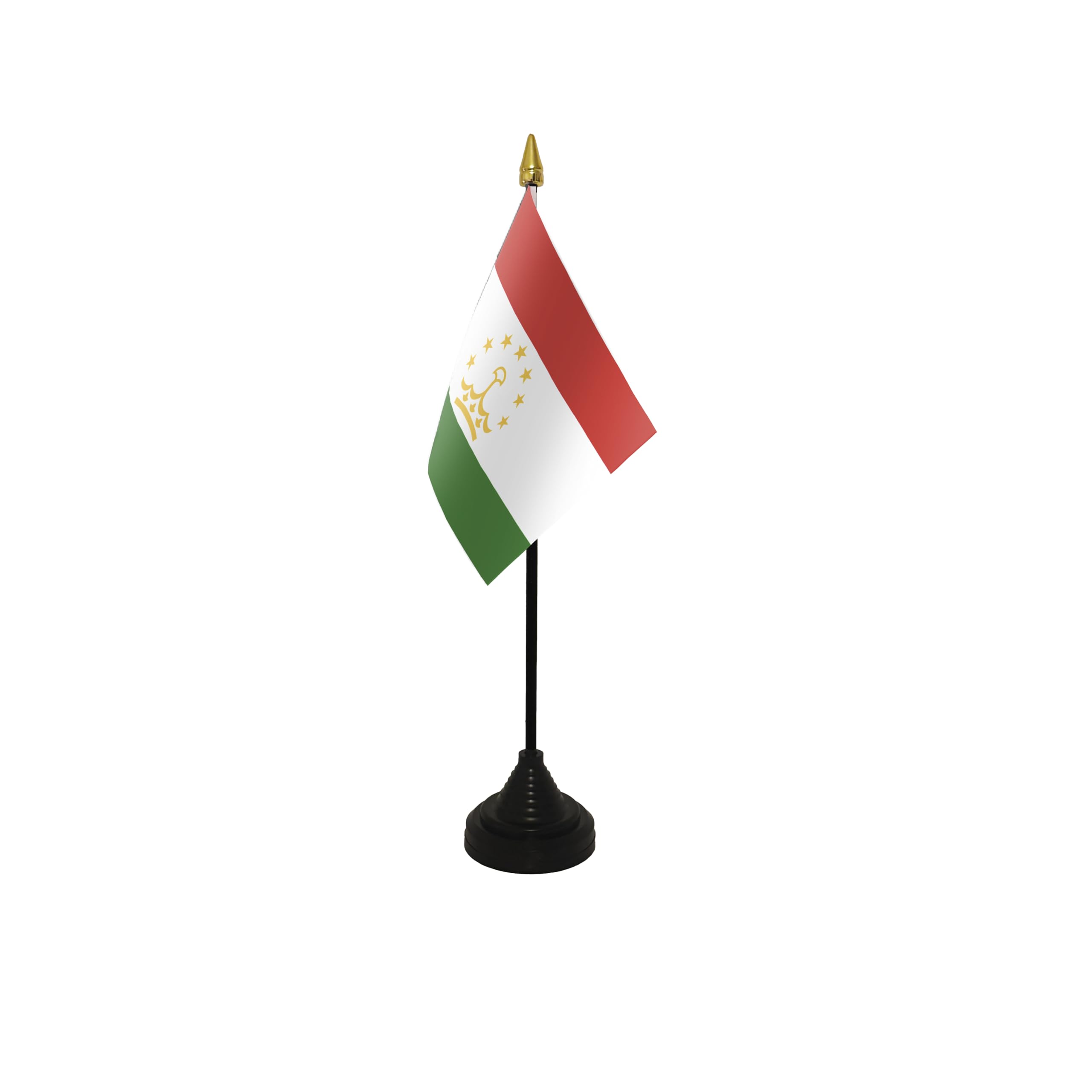 Flagtex Tajikistan Small Table Flag With Black Base