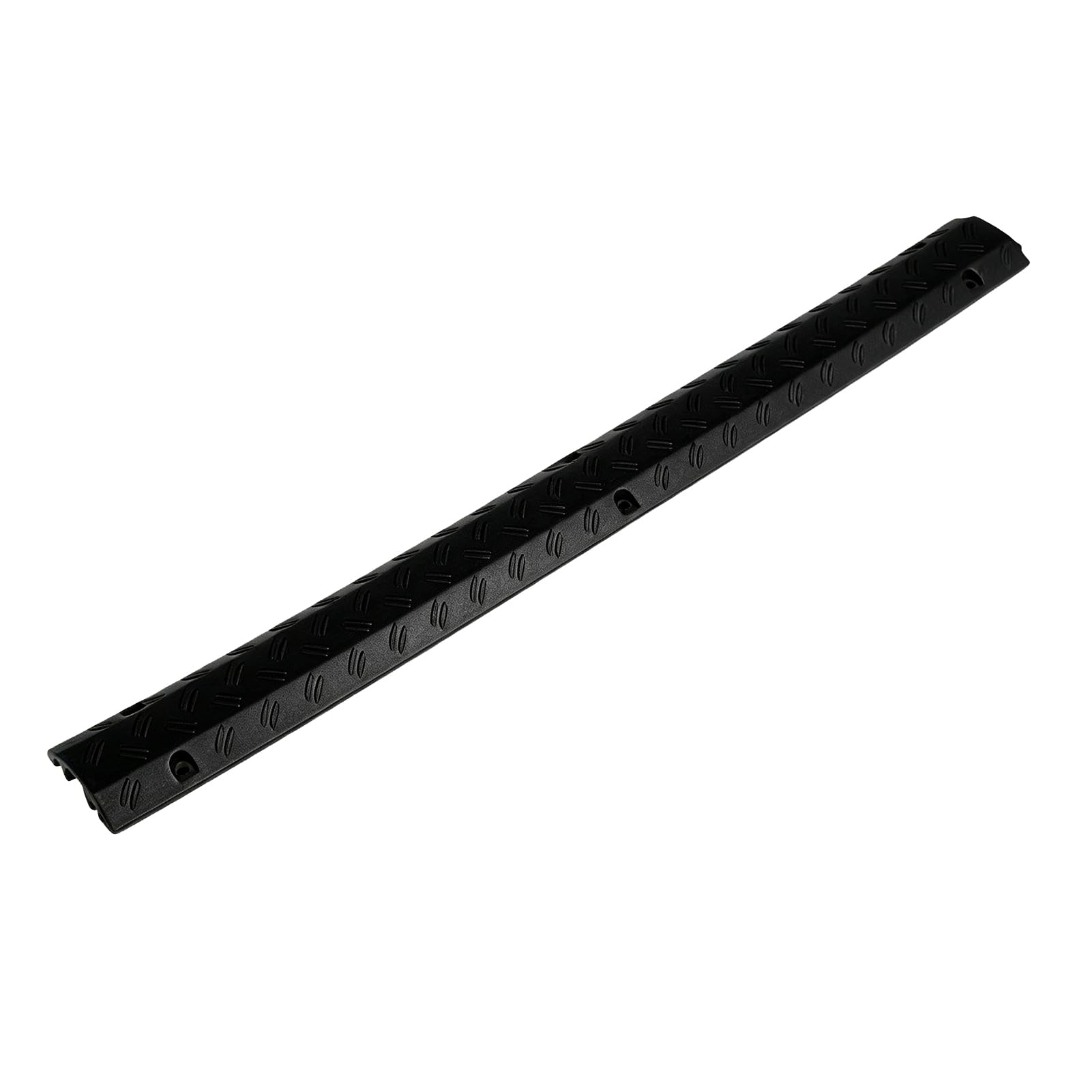Zunate Rampa Entrelazada Modular de Seguridad Antideslizante, Protector de Cable Resistente, Paquete de 2 Cubiertas de Cable de Goma Negra para Piso, Protección de Alambre de 39,37 Pulgadas para