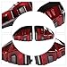 1 Pair LED Tail Light for Toyota Land Cruiser Prado LC120/FJ120 2003-2009 Right Passenger Side Left Driver Side Rear Tail Light Replacement Black Housing Red Lens