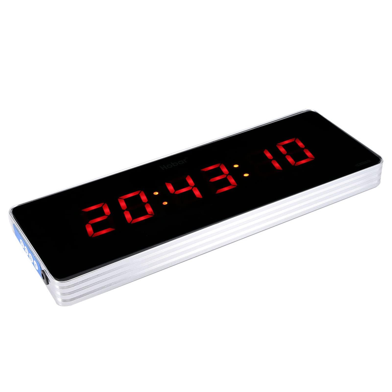 Orologio da Parete Digitale, Orologio Digitale da Parete da Orologio da Parete con Calendario Digitale a LED Orologi da Parete con Data(36*13*3cm-Orologio, minuti, secondi, display digitale)