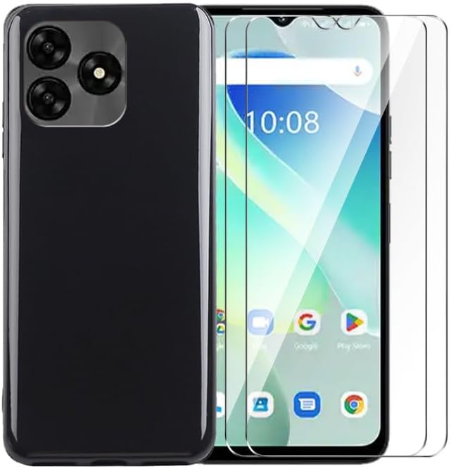 Miniatura 9 de WDMYLFTW Funda para Umidigi G5A + protector de pantalla de vidrio templado - Silicona transparente suave flexible parachoques a prueba de golpes TPU