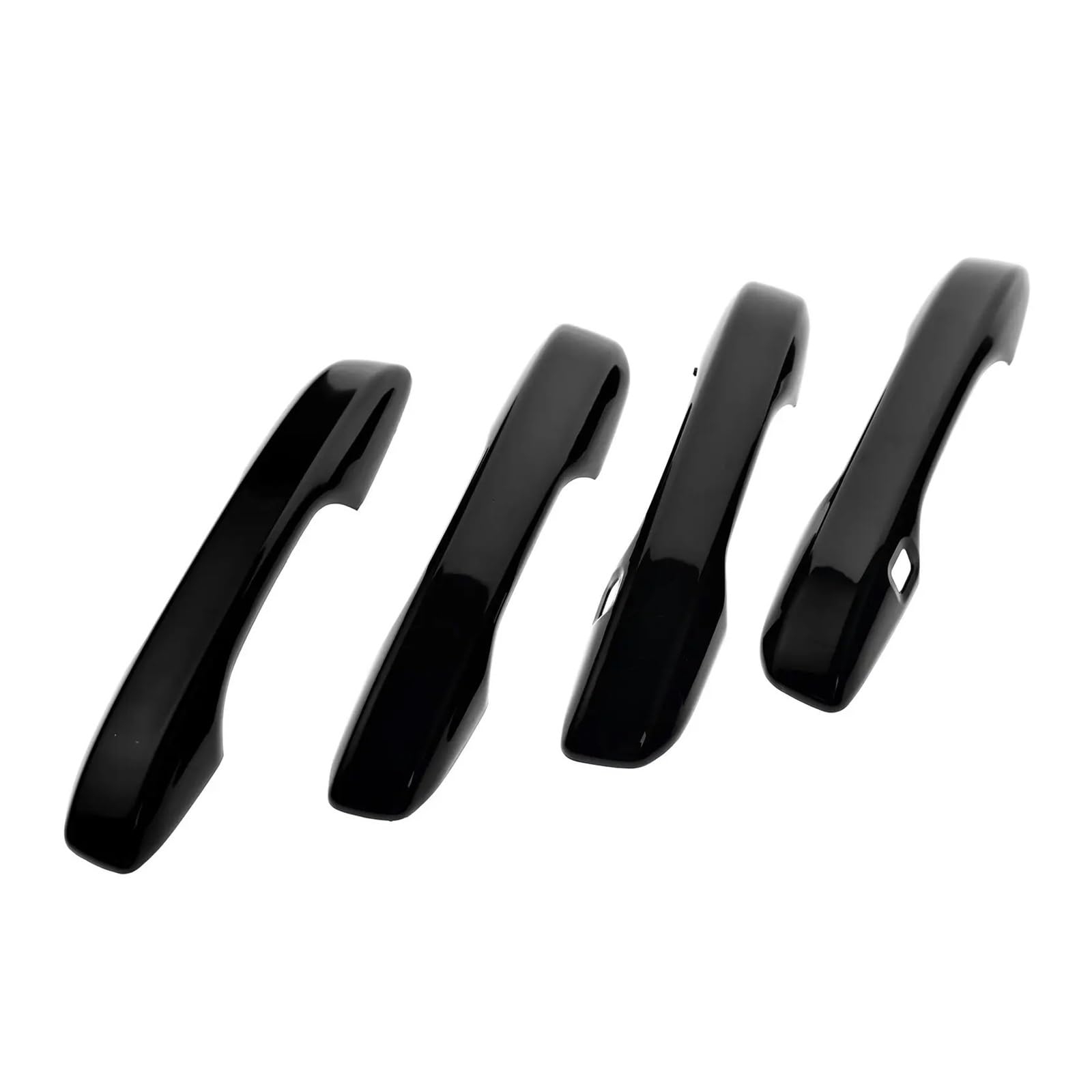 BWJQQJ Car Outer Door Handle for Civic 11th Gen 2022 2023 2024 Car Carbon Fiber Style Exterior Door Handle Moulding Cover Trim W/Keyless Entry Decor(Gloss Black)