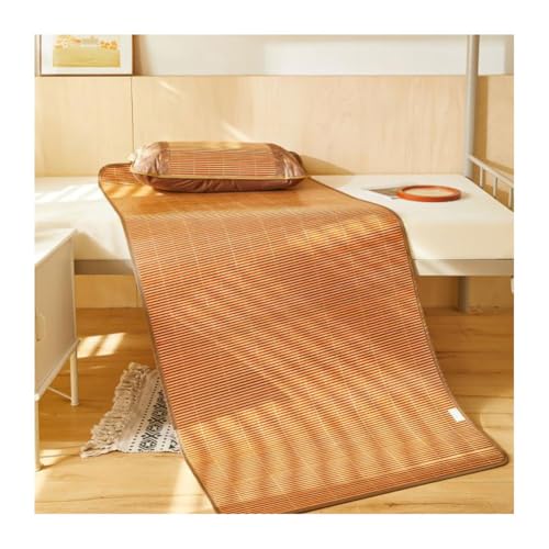 Esterilla de bambú natural y transpirable de 80x190cm con estructura plegable de verano 2