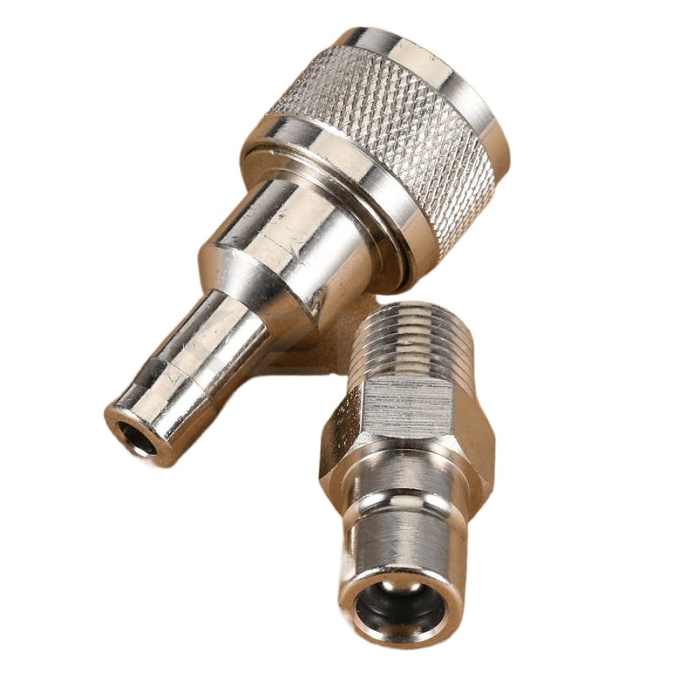 Kit connettori linea carburante fuoribordo con innesto da 3/8 pollici e filettature maschio NPT da 1/4 pollici per l'uso sul lato serbatoio su motori dal 1991 in poi