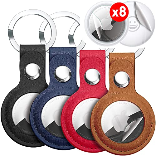 Supporto Sicuro AirTag Con Cavo Metallico - Set di 4 per Chiavi