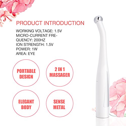 Sensor de vibração massageador elétrico olho inteligente, anti-rugas eliminador de olheiras anti-env