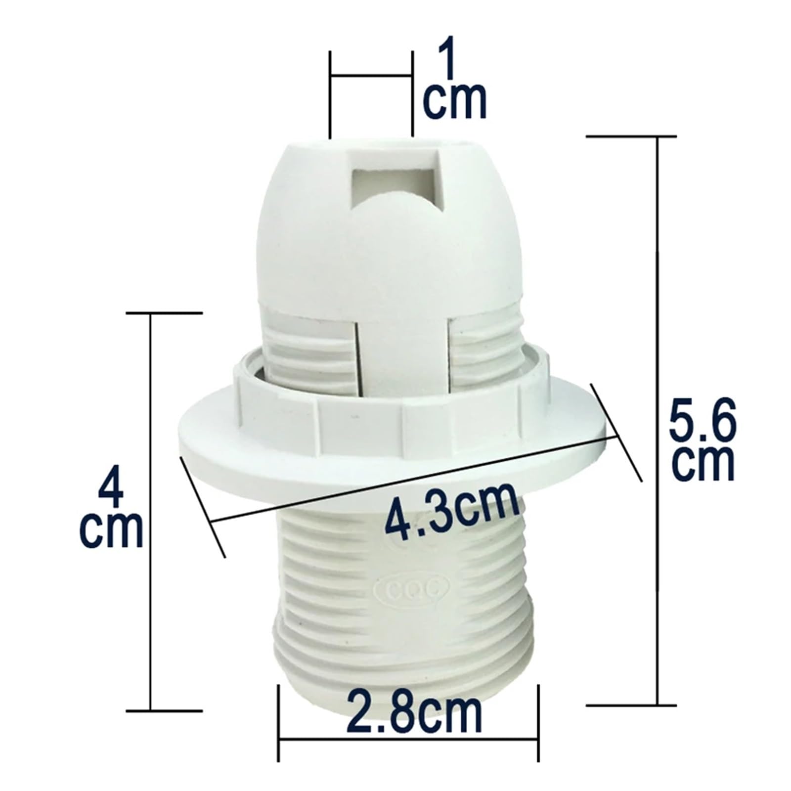 Support de Base de lampe à vis E14 LS0011, 10 pièces, adapté à l'ampoule à vis E14, accessoires de suspension, divers luminaires cuicui (Size : E14, Color : LS0011-white)