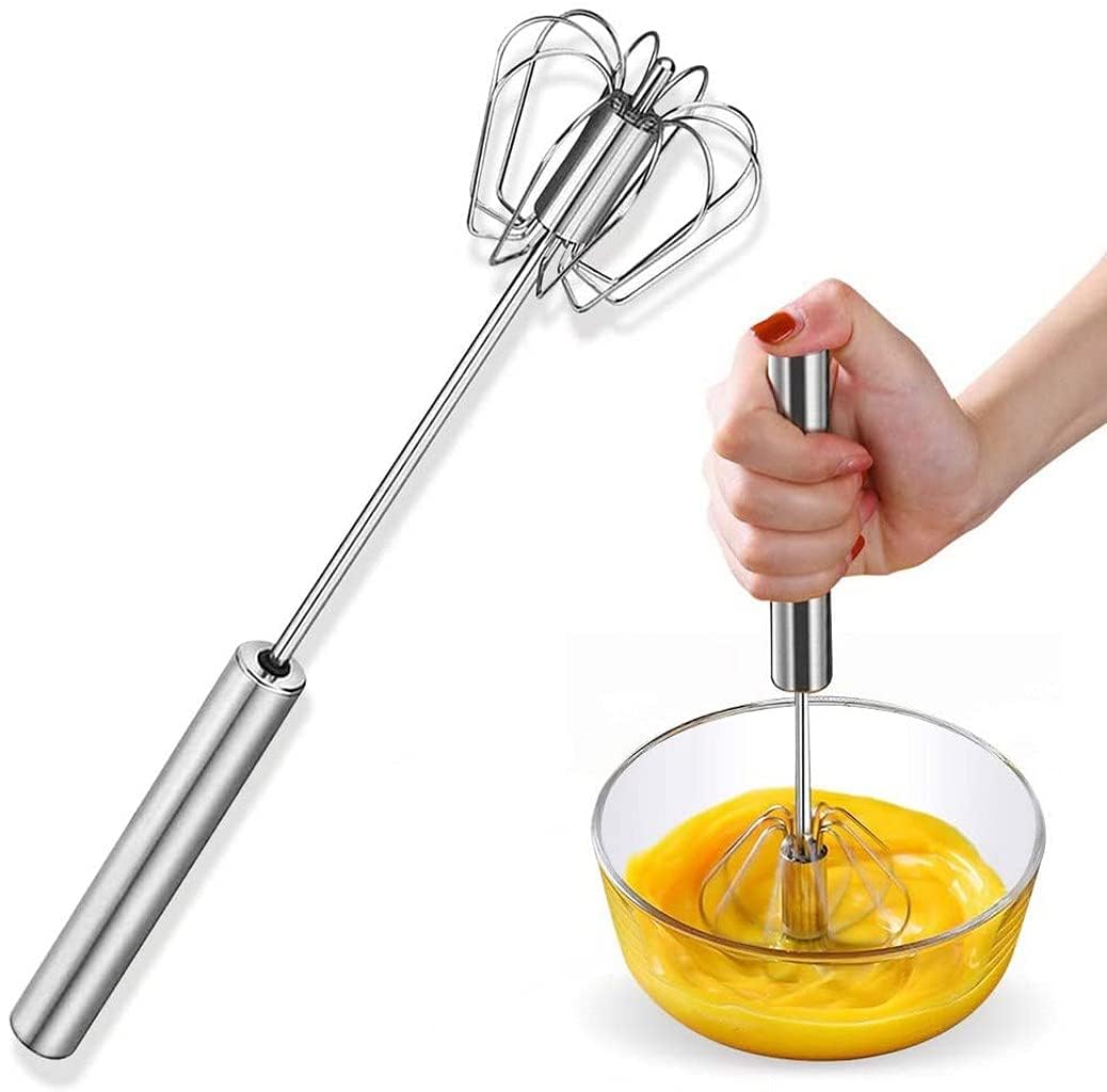 Stainless Steel Hand Blender | Manual Mathani for Curd & Lassi | Butter Milk Churner | Egg Beater | Heavy Duty Kitchen Whisk | Rust-Resistant Silver-image-42
