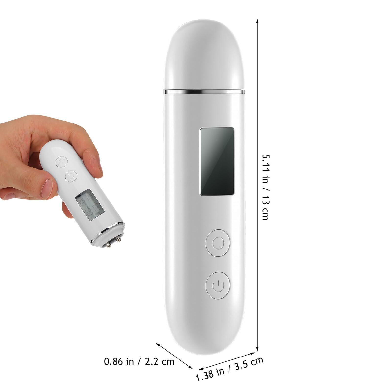 CLISPEED Dispositivo di Analisi della Pelle Digitale per Viso Sensore di Idratazione e Misuratore di Sebo Portatile, Monitor Dell’idratazione Cutanea Display Chiaro per Cura della Pelle