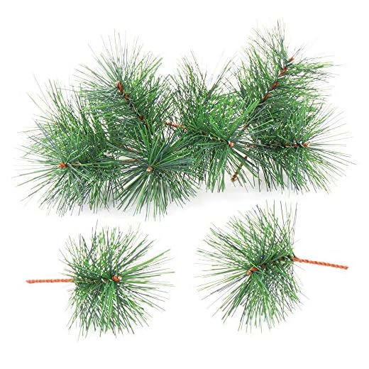 Baker Ross Branches de Sapin artificielles (Paquet de 20)- Ideal pour Le Loisir Créatif