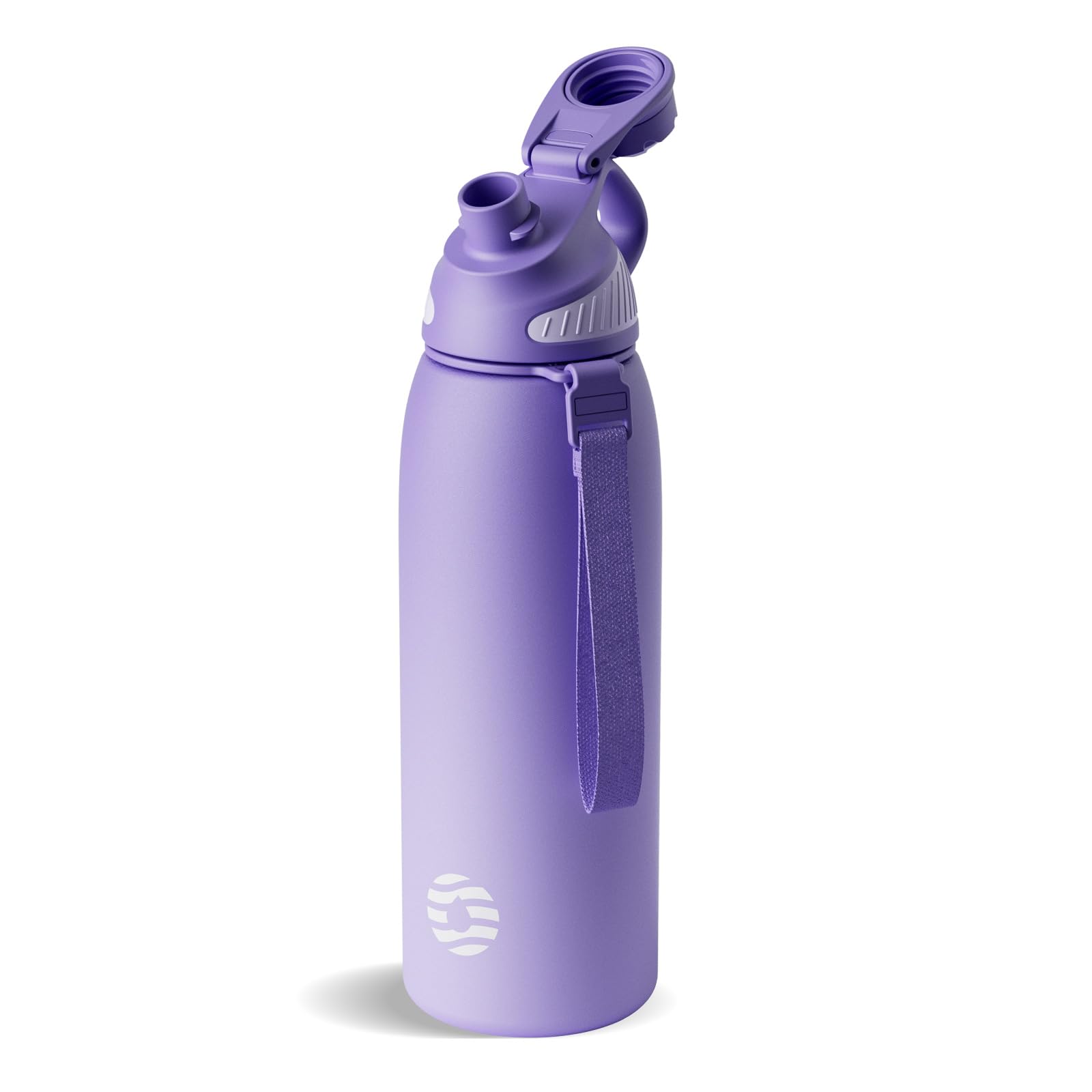 FJbottle 32oz Stainless Steel Insulated Water Bottle No Straw Spout Lid