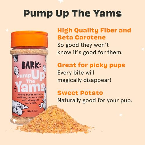 Image of Barkbox - Pump Up The Yams - Dry Dog Food Topper with Superfood Sweet Potato, Single Ingredient - Meal Flavor Enhancer for Large & Small Breeds - 5oz