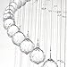 Dst Modern Spiral Sphere Crystal Chandelier, Raindrop Spectacular Ceiling Lighting Fixture, Clearly K9 Crystal Ball Pendant Light for Living Room Hotel Hallway Foyer Romantic Wedding, Size: D20