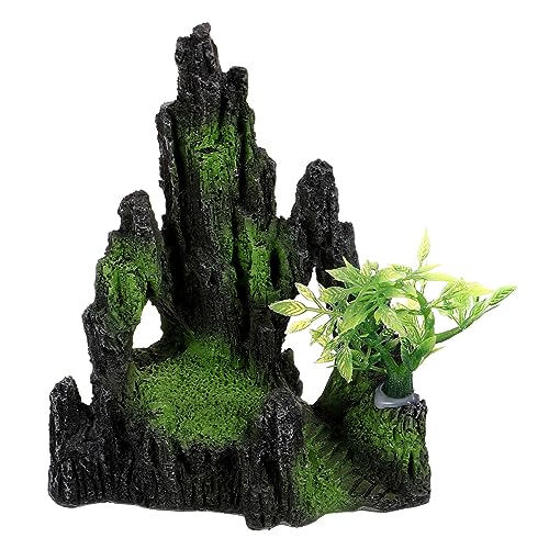BELLIFFY 水槽造園岩場 水槽の山の装飾 大きな水槽 大きくて背の高い水族館の装飾 キット コーラル 池 水槽用人工山 水槽用の山 魚の水族館のアクセサリー 人工の水槽の山 水族館の装飾小 樹脂