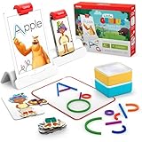 Osmo - Little Genius Starter Kit for iPad - 4 Hands-On Learning Games - Ages 3-5 - Problem Solving, Phonics & Creativity (Osmo iPad Base Included), Multicolor