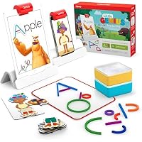 Osmo - Little Genius Starter Kit for iPad - 4 Educational Learning Games - Ages 3-5 - Phonics and Creativity - STEM Toy Gifts for Kids, Boy and Girl - Ages 3 4 5 Preschool (Osmo iPad Base Included)