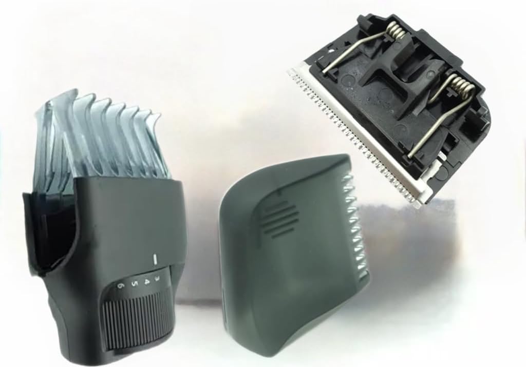 for Panasonic ER-GK80-S Body Groomer Blade for Men and Women, Unisex Wet/Dry Cordless Electric Body Hair Trimmer with 2 Comb Attachments, Multi-Directional Shaving in Sensitive Areas (Black)