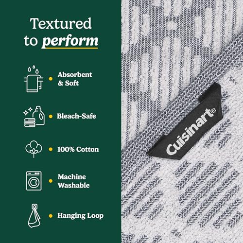 Image of Best Brands Cuisinart Cotton Kitchen Towels, 2-Pack 18x28, Bleach Safe
