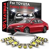 WLTATBUA LED Interior Light Kit Package Replacement for TOYOTA Camry 2013 2014 2015 2016 2017 2018 2019-2023, Super Bright 6000K White Bulbs + Install Tool