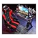 Produktbild E-Sport Tisch- Und Stuhlkombinationsset Desktop-Computertisch Büro Spiele Einfach Matt Wasserdicht Leicht Zu Reinigen Z-Förmiges Stativ Stark Und Langlebig,Schwarz,120 * 60cm