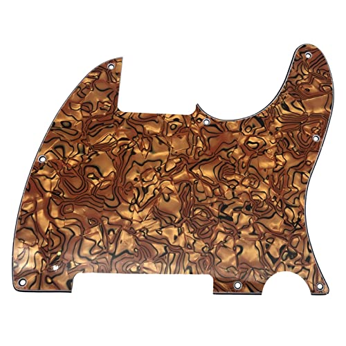 TSTS テレキャスター用 8 穴 TL ブランク ピックガード スクラッチ プレート ネジ付き 各種色 交換用ギターピックガード(Color:14)