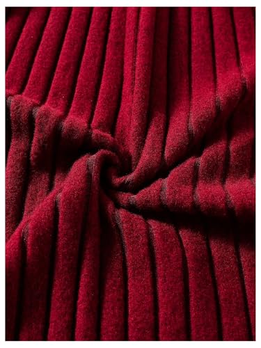 WDIRARA Girl's 2 Piece Outfits Knitted Pearl Long Sleeve Cardigan Bodycon Dress Set4