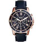 Fossil-Men-Leather-Grant-Sport-Analog-Blue-Dial-Watch-Fs5237-Band-Color-Blue