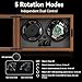 CAJESA Wood Grain Watch Winder Box for Automatic Watches, Dual Watch Storage Case for Men with Super Quiet Motor, 4 Rotation Modes, Blue LED & Travel-Friendly Design, Gift for Watch Lovers