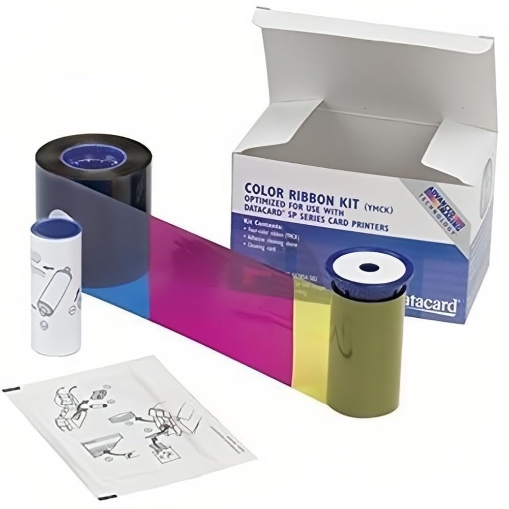 Nouveau Datacard 534000-003 YMCKT Ruban couleur – Remplacement – 500 impressions SD260 SD360 SP35 et SP55