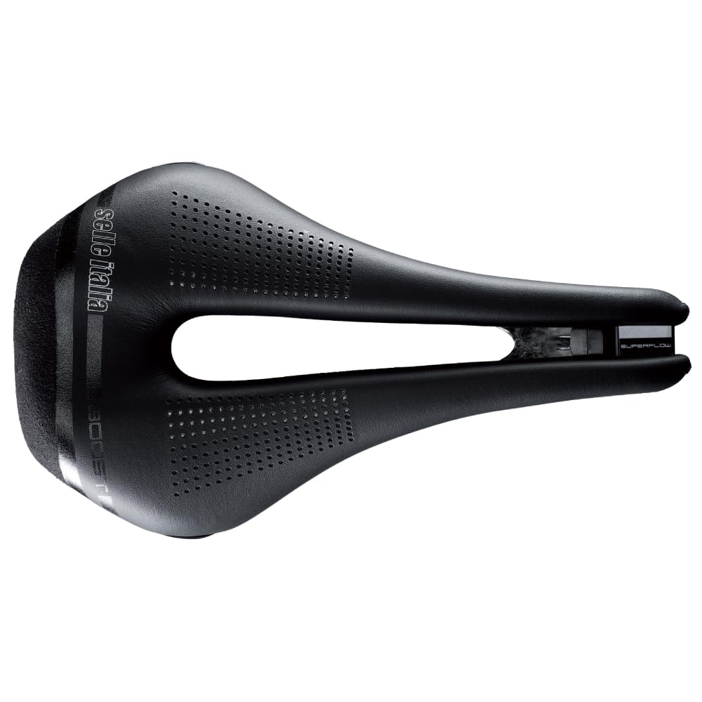 Selle Italia Unisex Schwarz – Erwachsene Novus Boost Kit Carbonio Superflow Sättel, Black, L3 (Large)