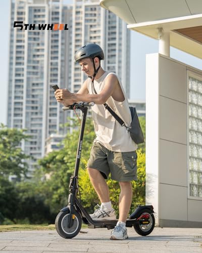 5Th Wheel V20 Pro Electric Scooter With Turn Signals - 350W Motor &18 Mph, App Support, 10 Inch Tires, Dual Braking System And Cruise Control, Folding Commuter Electric Scooter For Adults thumb #2