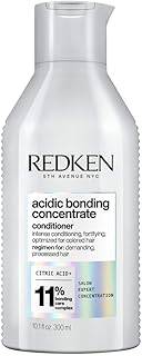 REDKEN - Après-Shampoing Réparation Profonde pour Cheveux Très Abîmés & Secs - Transformation Capillaire Immédiate - Complexe de Soin Bonding À L’Acide Citrique - Acidic Bonding Concentrate - 300ml