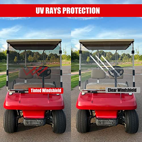 Techinovat Tinted Windshield For Club Car Ds 1982-2000 Golf Cart Fold Down #TOP5