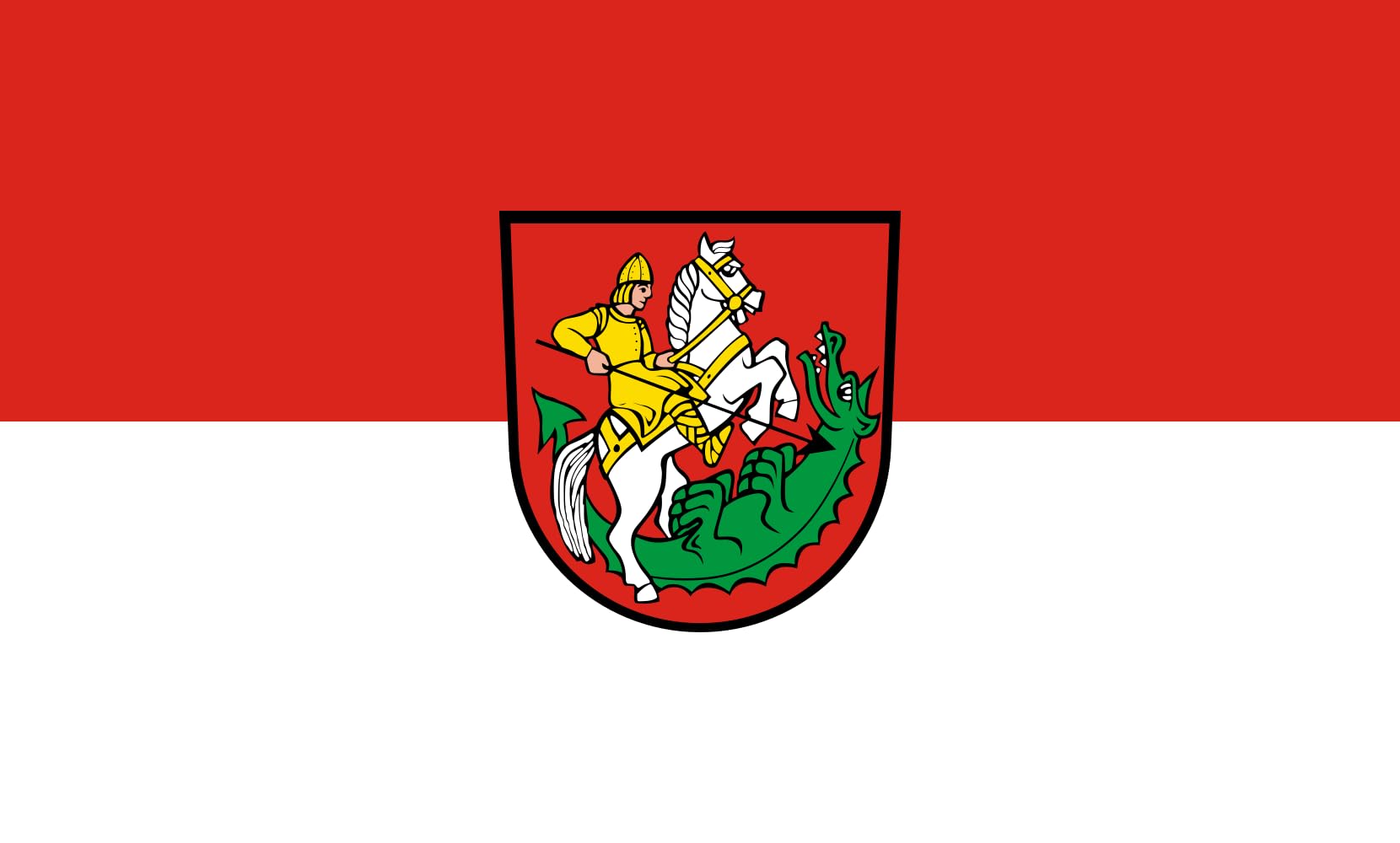 Drapeau paysage St. Georgen im Schwarzwald anti-effilochage pour vent fort