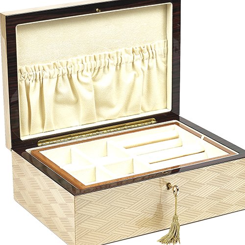Bello Collezioni - Bolzano Luxury Briar Wood Men's/Women's Jewelry Box. Made in Italy