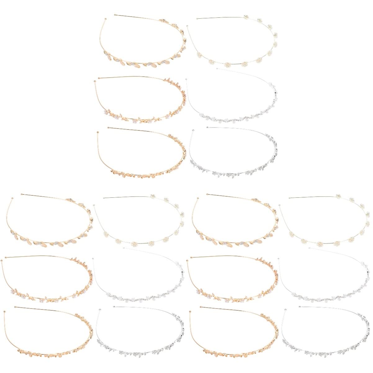 FRCOLOR Sets Einzigartiges Stirnband Perlen Haarschmuck Stilvoller Haarreif Für Freunde Und
