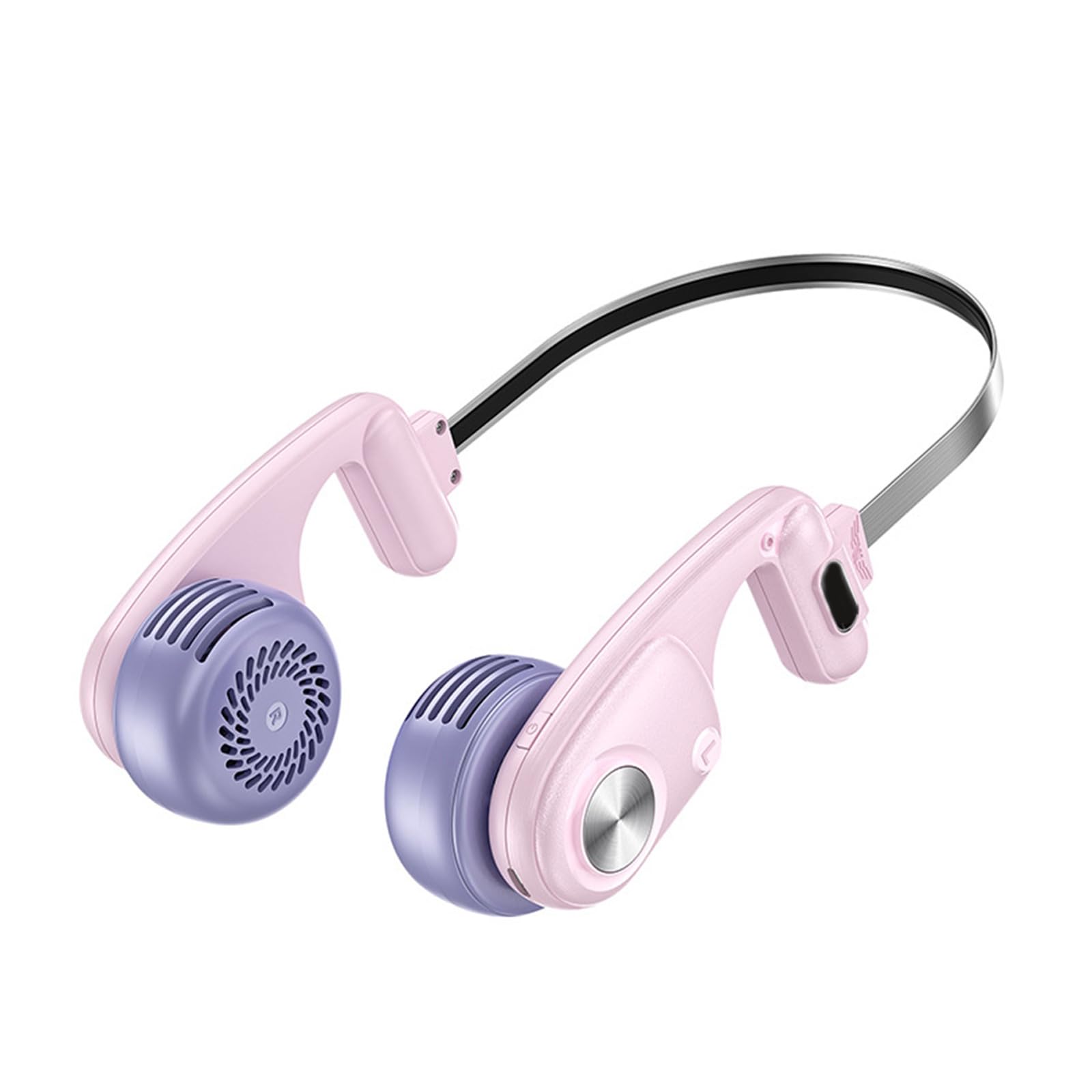 Kalttoy Wearable Fan with 1600mah Rechargeable Wearable Cooling Fan with 5 Speed Bladeless for Travel Use USB Rechargeable Neck Air Conditioners
