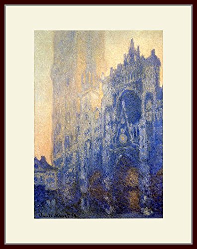 ルーアン大聖堂 モネ クロード・モネ 「ルーアン大聖堂、扉口とサン・ロマン塔、満ち