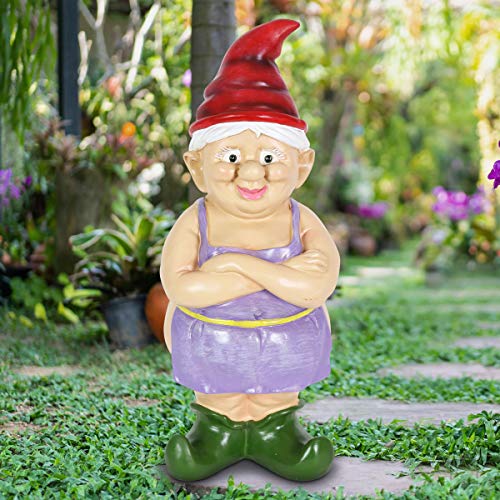 Exhart Garden Gnome, Naked Gnome Statue, Funny Outdoor Decoration, Buttocks Betty, 5.5 X 14 Inch #TOP1