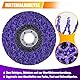 125mm CSD Scheibe Schleif Scheibe, 5 Stück Lila Reinigungsscheibe Set, CSD Scheibe Bohrmaschine, Schleif Scheibe Nylongewebescheibe Clean Strip Disc für Bohren Rollenschleifscheibe