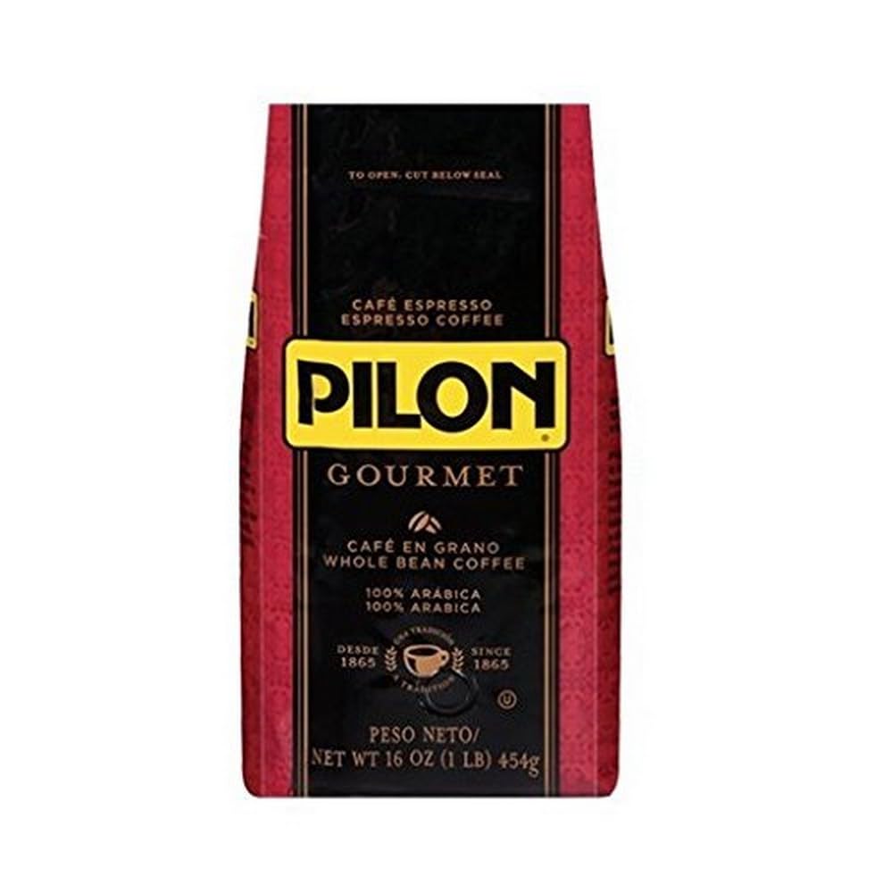 Pilon Gourmet Espresso Whole Bean, 16-Ounce Bags (Pack of 2)
