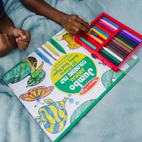 Melissa & Doug Jumbo 50-Page Kids' Coloring Pads 3-Pack - Animals, Vehicles, and Multi-Themed - FSC Certified - image 7