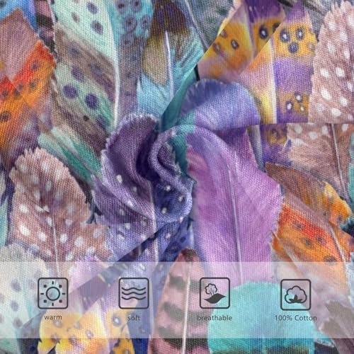 Boys' Exclusive Briefs Toddler Underwear 95% Combed Cotton Boxerbriefs 2T Colorful Feather Pattern 593