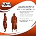 STAR WARS Jedi Master Hooded Bathrobe for Men And Women | Soft Plush Spa Robe For Shower | Lightweight Fleece Housecoat With Belted Tie | Plus Size XXL