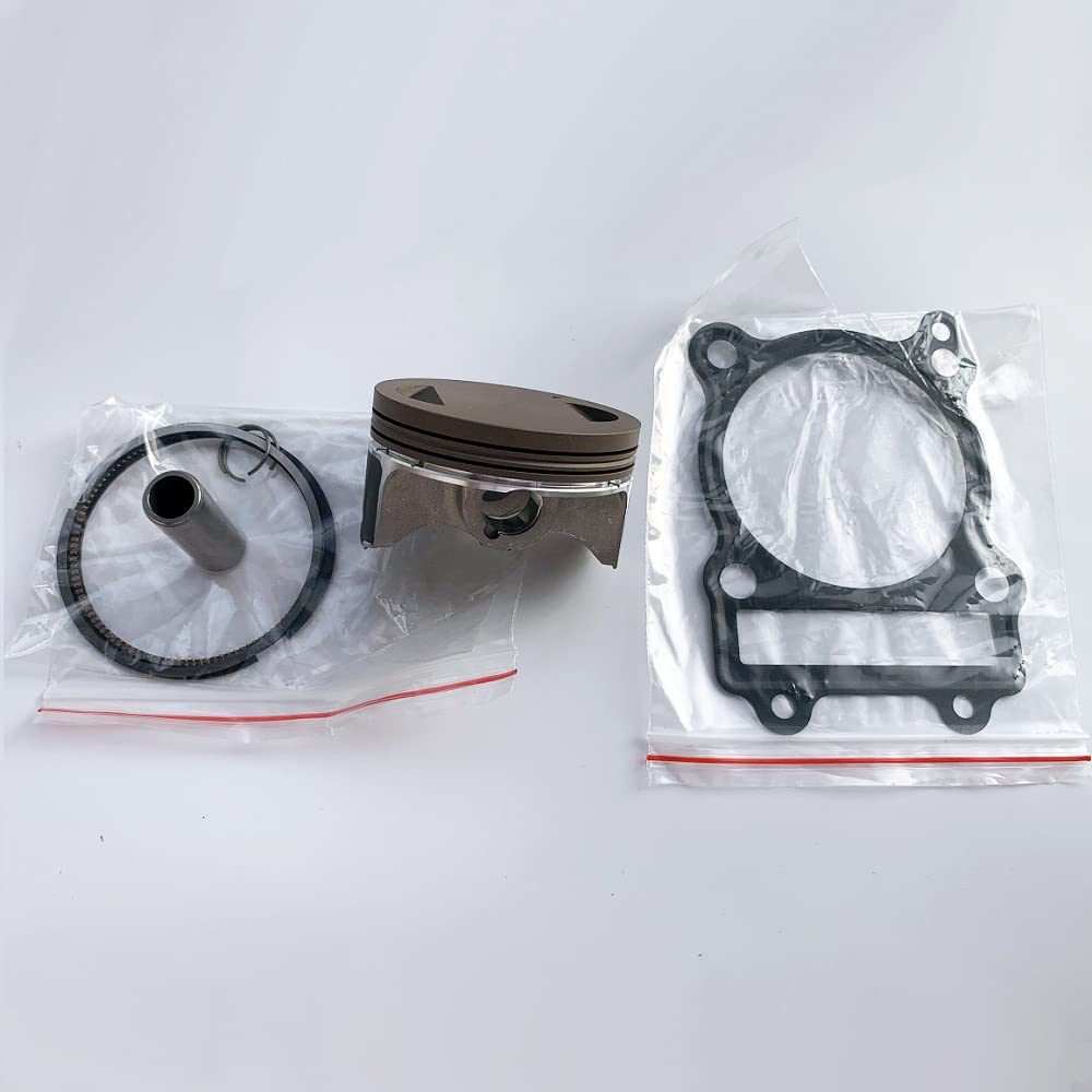 Dreammotion Kit cilindro blocco motore grande 212cc con pistone + guarnizione speciale per Zongshen ZS190 Z190 Z190 2 valvole Pit Dirt Bike Parti (argento)