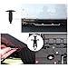 EZYKOO Universal Plastic Fender Clips,200 Pcs Push Bumper Fastener Rivet Clips with 6 Size Auto Body Retainer Clips Bumpers,Car Fender Replacement Compatible with GM, Ford & Chrysler,Honda,Accord
