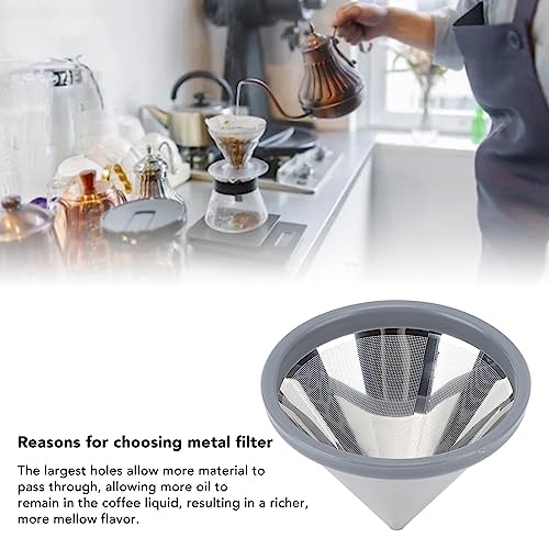 Despeje sobre o Filtro de café, Gotejador de café Reutilizável de Metal Resistente a Altas Temperatu