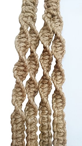 Corde de chanvre 5 mm suspension pour pot de fleurs macramé durable - 8