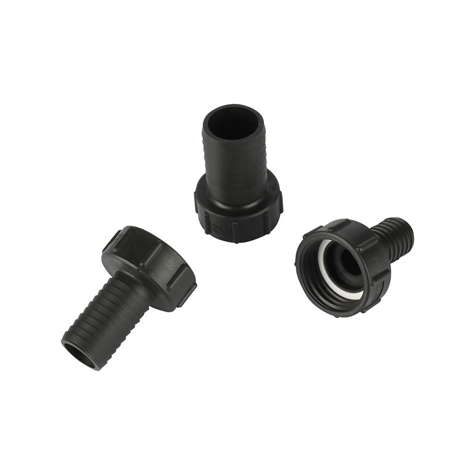 Juego de 5 conectores de tubo de 1/5.1 cm 3/10.2 cm 2.5 cm 3.2 cm 3.8 cm 5.1 cm 5.1 cm con rosca gruesa S60 para reemplazo de grifo de tanque de fontanería de jardín